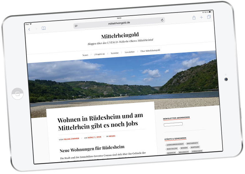 mittelrheingold auf ipad