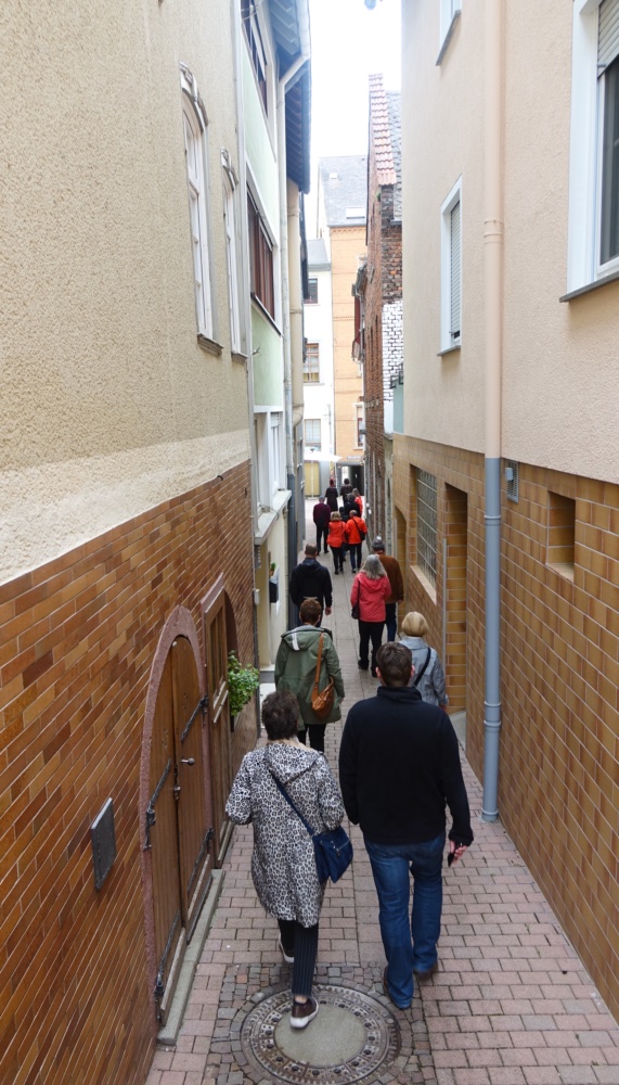 Stadtspaziergang im Rahmen des Quartiermanagement in St. Goar, hier durch die Obertraße